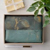 Romantisch Antiek Emerald en Gold Design Series 15 Tissuepapier (Geschenk)