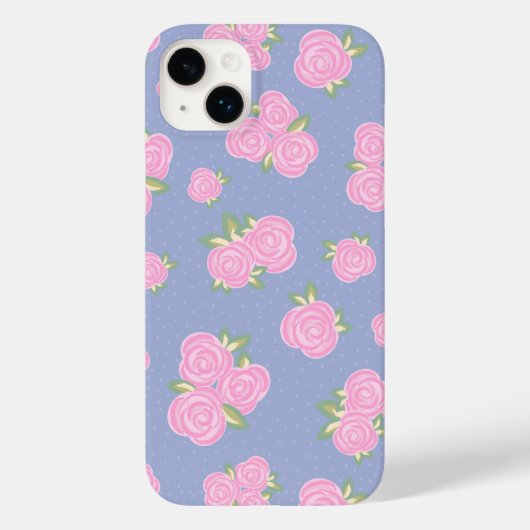 Romantisch antiek rozenontwerp Case-Mate iPhone case (Achterkant)