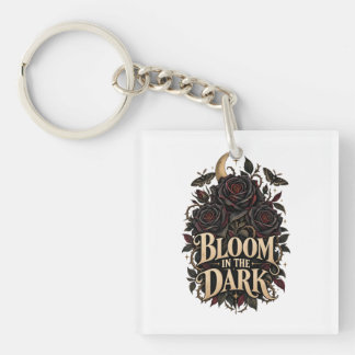 Romantisch aquarel botanisch bloemontwerp sleutelhanger