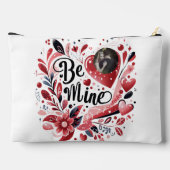 Romantisch "Be Mine" Quote Donkerrood Hart Boheems Etui (Achterkant)
