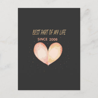 Romantisch "Beste deel van mijn leven" citaat Briefkaart