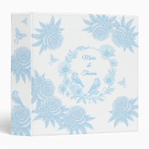 Romantisch Blauw Bloemmotief – Persoonlijk voor Ma