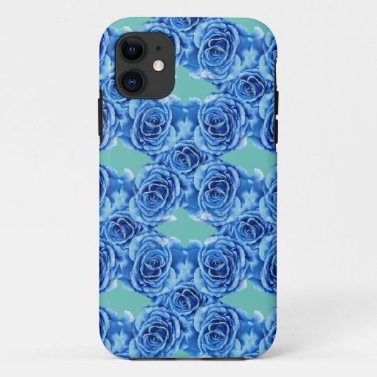 Romantisch blauw roos Case-Mate iPhone case (Achterkant)