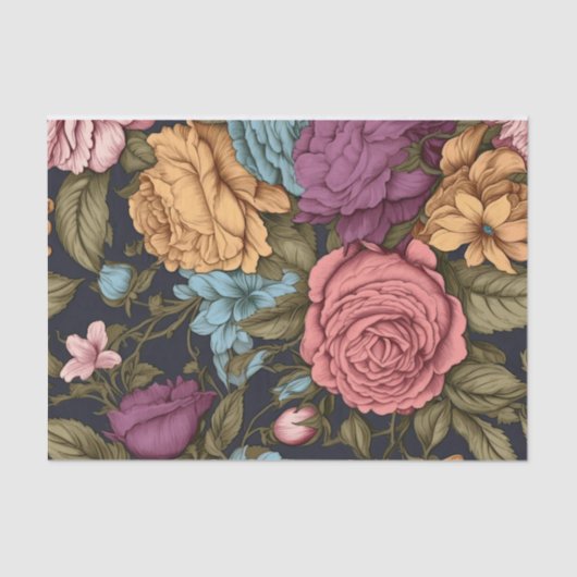 Romantisch  Bloemen Decoupage Papier (Voorkant)