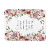 Romantisch Bloemen Jubileum Gift Magneet (Horizontaal)