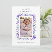 Romantisch Bloemen Lijst Paarse tinten 2 foto's Programma (Staand voorkant)