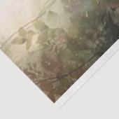 Romantisch Bloemen, Scène, Bourgogne Wijn & Groen Tissuepapier (Detail)