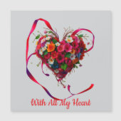 Romantisch Bloemhart (Voorkant)