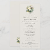 Romantisch Boheems huwelijksprogramma van Enchante (Voorkant / Achterkant)