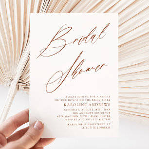Romantisch Boheems Whimsy Script Vrijgezellenfeest Kaart