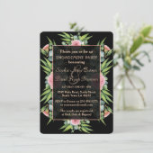 Romantisch Boho Bloemige Eucalyptus Verlovingsfees Kaart (Staand voorkant)