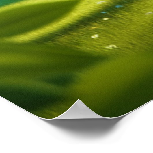 Romantisch boompaarmonogram poster (Hoek)