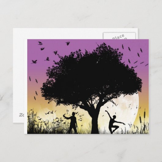 Romantisch Briefkaart (Voorkant / Achterkant)