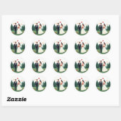 Romantisch bruidspaar Sticker (Vel)