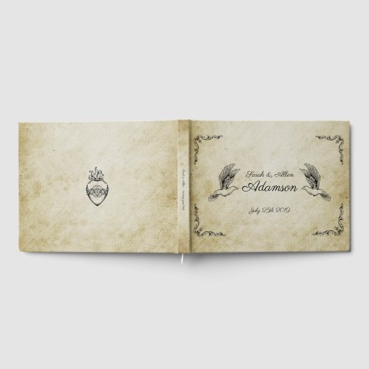  romantisch bruiloft gastenboek (Volledig)