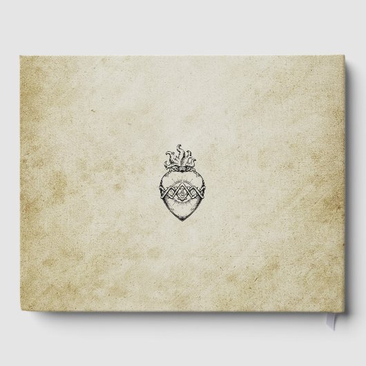  romantisch bruiloft gastenboek (Achterkant)