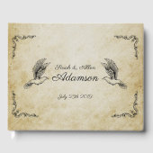  romantisch bruiloft gastenboek (Voorkant)