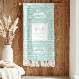 Romantisch cadeau voor mama zachte groene script d sherpa deken