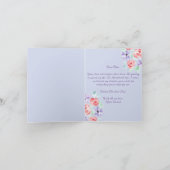 Romantisch Charmant Paarse Lavendel Rode Moederdag Kaart (Binnen)