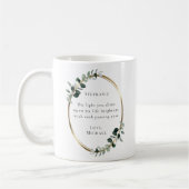 Romantisch citaat Eucalyptus Gold Koffiemok (Links)