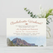 Romantisch Dessert Bachelorette Weekend Kaart (Staand voorkant)