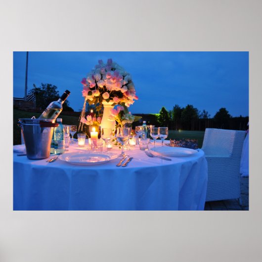 romantisch diner poster (Voorkant)