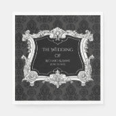 Romantisch, Elegant Frans ingelijst Servet (Voorkant)