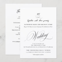 Romantisch Elegant Schrift Calligrafie Bruiloft