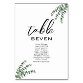 Romantisch & Elegant Trouwtafel nummer Kaart (Voorkant)