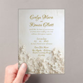 Romantisch Elegante Frosted Acryl Uitnodiging Acryl Uitnodigingen (Insitu (Draagbaar))