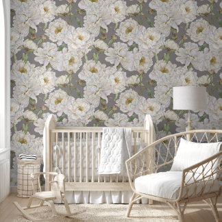 Romantisch & Elegantie Waterverf Bloemen Behang