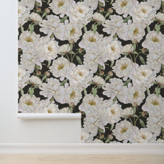 Romantisch & Elegantie Waterverf Bloemen Behang