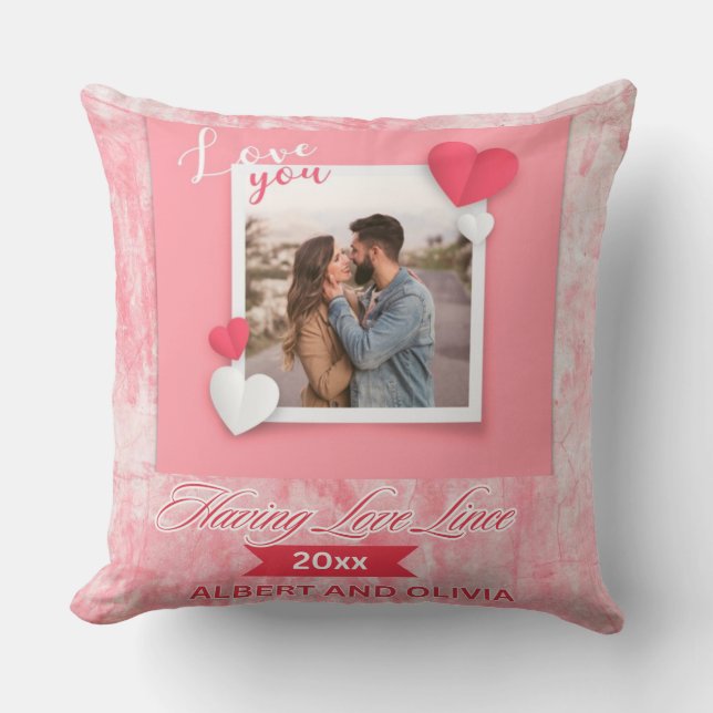 Romantisch en gezellig cadeau voor uw speciale per kussen (Voorkant)