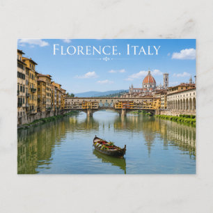 Romantisch Florence Italië Rivierzicht Briefkaart