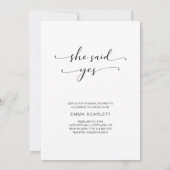 Romantisch fotoscript Future Mrs. Vrijgezellenfees Kaart (Achterkant)