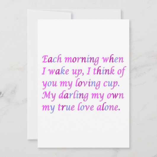 Romantisch gedicht voor je ware liefde gemengde kl (Voorkant)