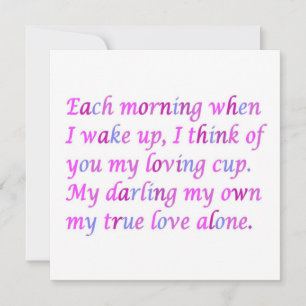 Romantisch gedicht voor je ware liefde gemengde kl kaart