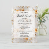 Romantisch geel rozen Vrijgezellenfeest Kaart (Staand voorkant)