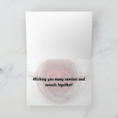 Romantisch "Gefeliciteerd met jullie trouwdag"" ve Kaart (Binnen)