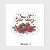 romantisch genot sticker (Vel)