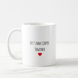 Romantisch gepersonaliseerd relatiegeschenk koffiemok