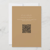 Romantisch geschilderd Floral Wedding Faux Gold Save The Date (Achterkant)