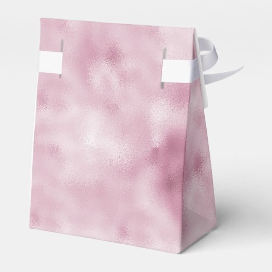 Romantisch Glam Roze Vrijgezellenfeest Bedankdoosjes (Achterkant)