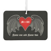 Romantisch gothic hart | Valentijnse +dag Luchtverfrisser (Achterkant)