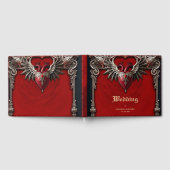 Romantisch gotisch icoon: hart, roos, schedel. gastenboek (Volledig)