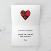 Romantisch gotisch middeleeuws harthuwelijk kaart (Binnen)