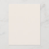 -Romantisch goud en Ivory Wedding - Gegevens Informatiekaartje (Achterkant)