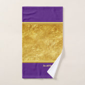 Romantisch goudkatholiek kruis met gouden folie bad handdoek (Handdoek)