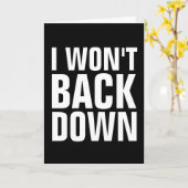 ROMANTISCH GRAPPIG WENSKAART 'IK GA NIET TERUG' KAART (Gele Bloem)