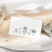 Romantisch grillig Hand getekend